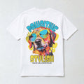 "Pawsitive & Stylish" Retro Dog Graphic Tee