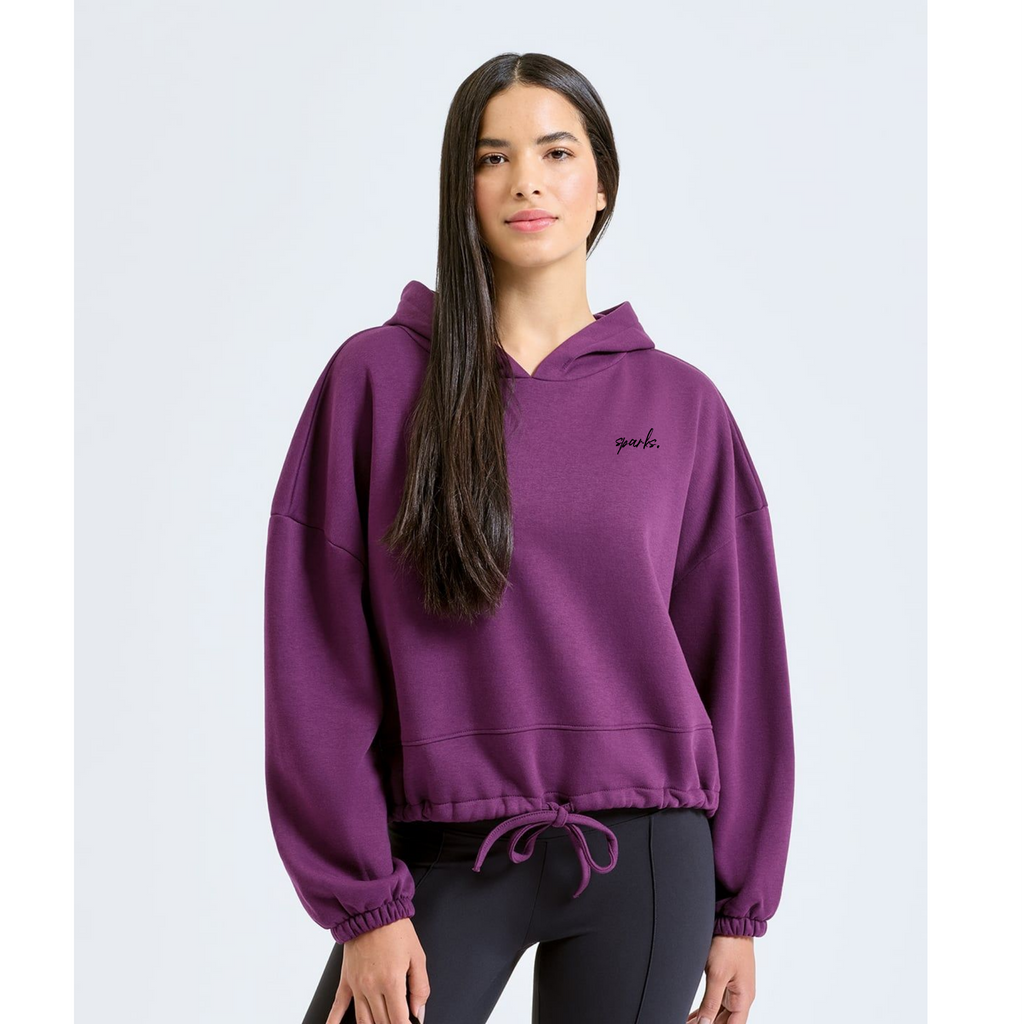 Cropped oversized hoodie