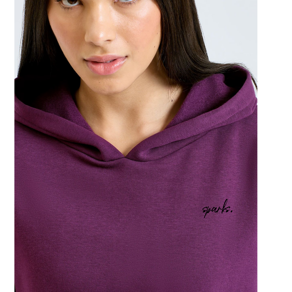 Cropped oversized hoodie