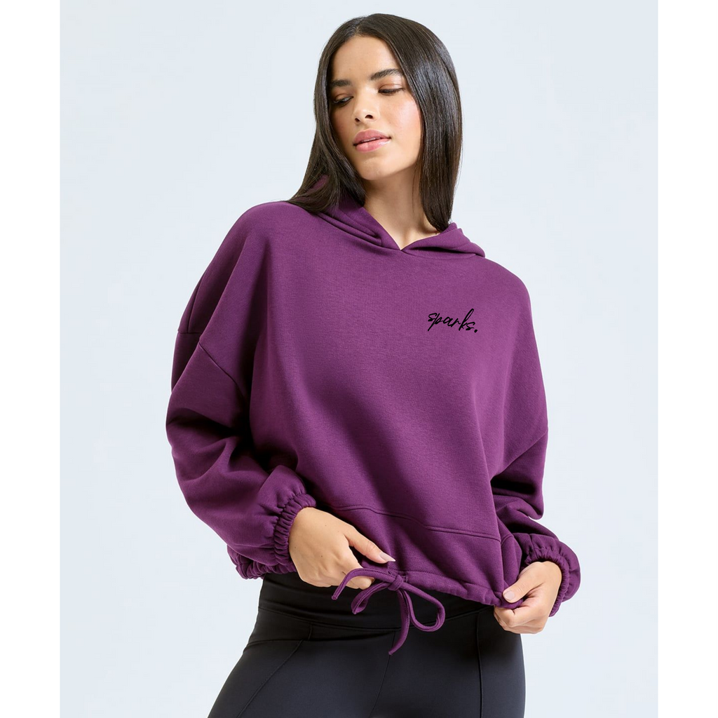 Cropped oversized hoodie