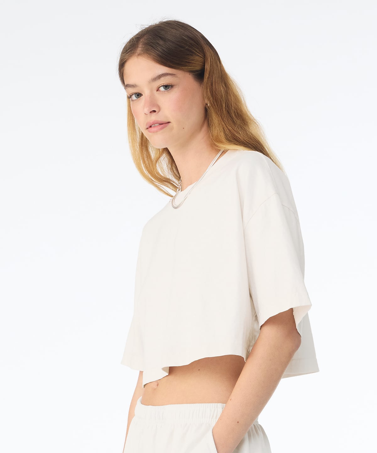 Women’s heavyweight washed cropped tee