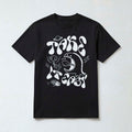 Y2K Streetwear Doodle Print T-Shirt — Black