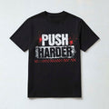 Grunge Distressed Typography Streetwear T-Shirt — Black