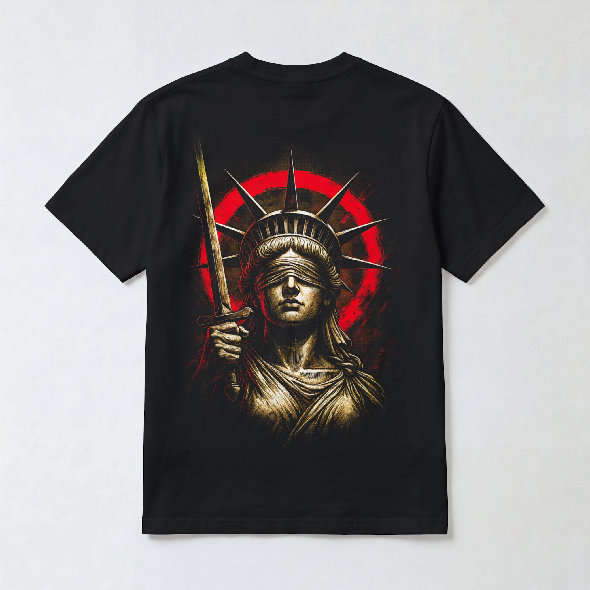 "Blind Justice" Lady Liberty Graphic Tee