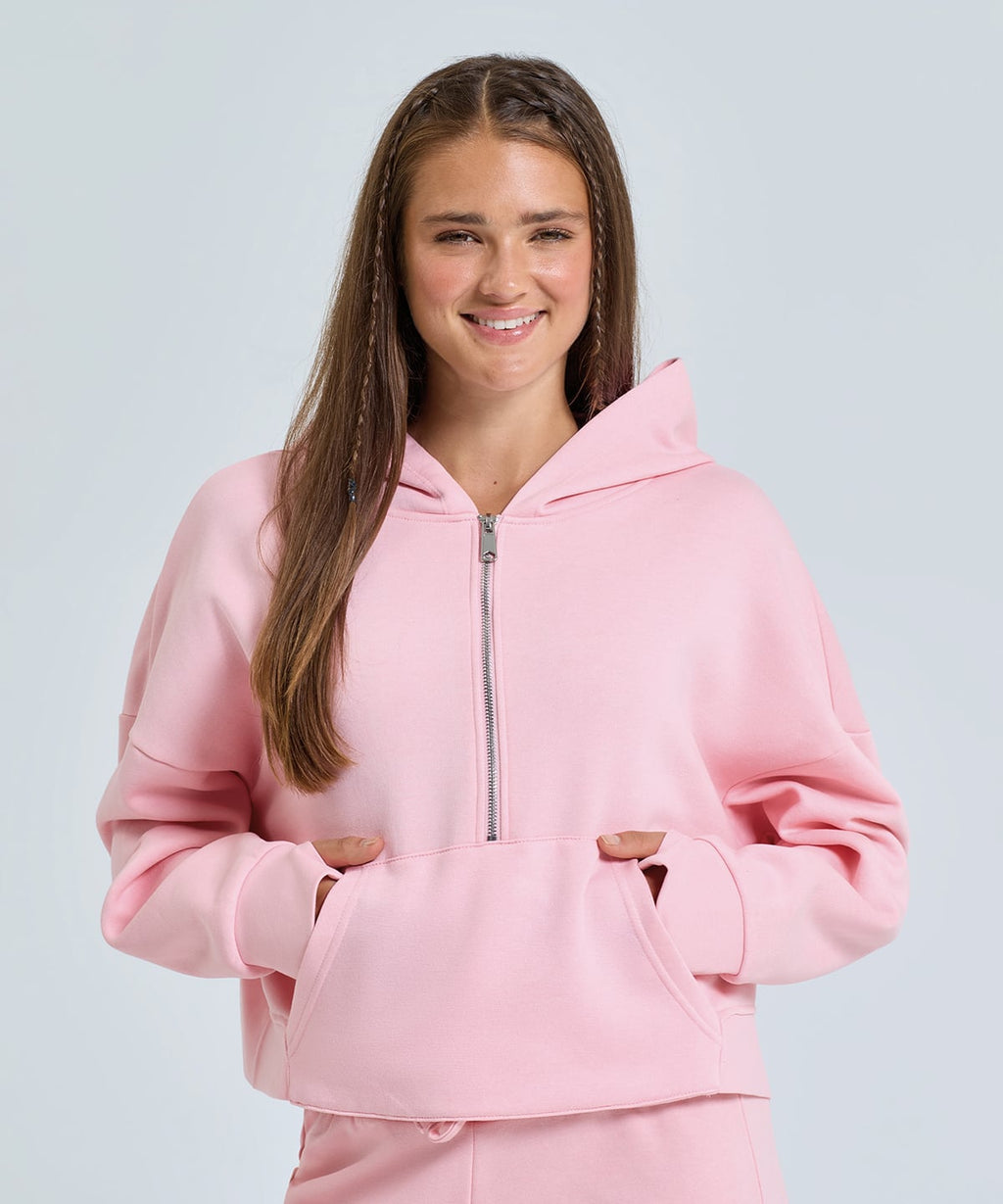 Oversized half zip hoodie
