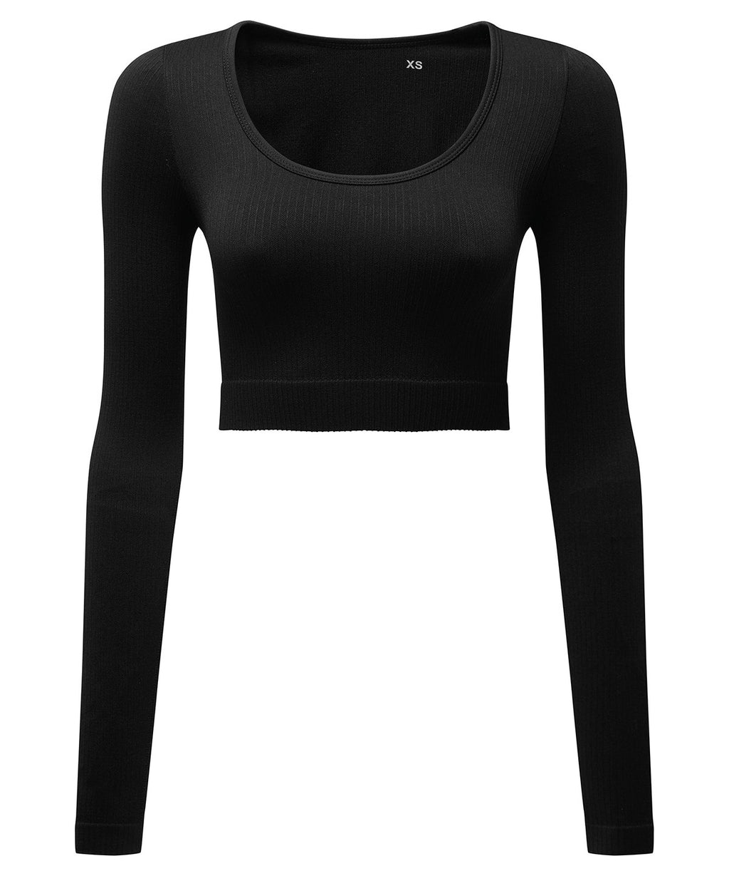 Ribbed Seamless '3D Fit' cycle '3D Fit' crop top