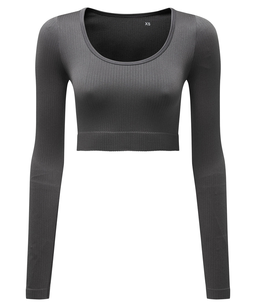 Ribbed Seamless '3D Fit' cycle '3D Fit' crop top