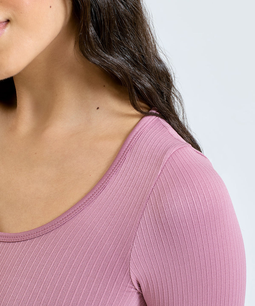 Ribbed Seamless '3D Fit' cycle '3D Fit' crop top