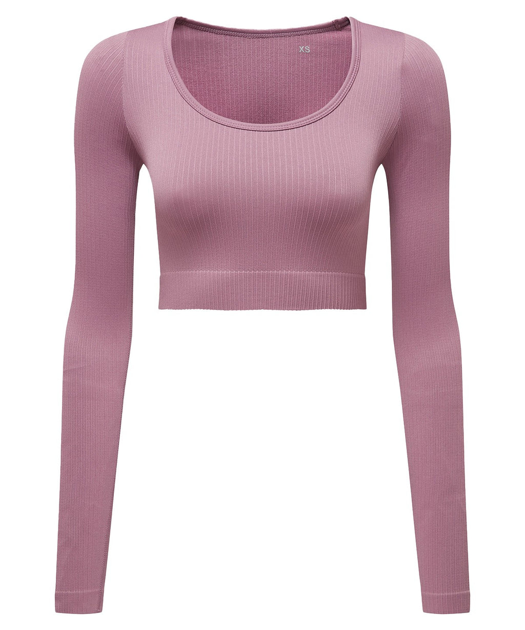 Ribbed Seamless '3D Fit' cycle '3D Fit' crop top