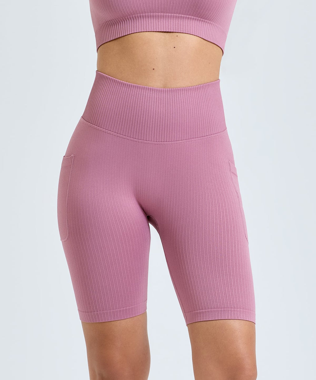 Ribbed Seamless '3D Fit' cycle shorts