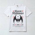 Worst Nightmare Oversized Graphic Tee - White Streetwear T-Shirt